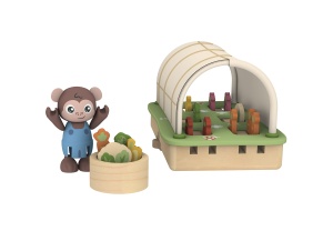 Green Planet Explorers Bio-Gewachshaus Set Gradinarit pentru Copii