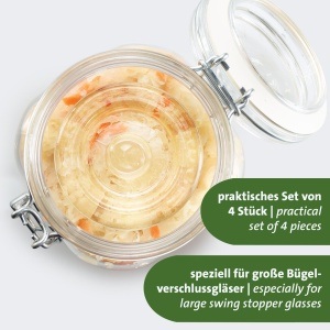 Greutati pentru fermentare Westmark, set de 4, din sticla, 8 cm - Img 3
