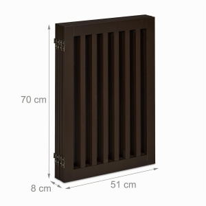 Grilaj de Protectie Relaxdays, 70 x 206 cm, Flexibil, Maro - Img 5