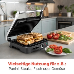 Grill Contact Bomann KG 2242 CB, 2000W, Antiaderent, Gratar Dual - Img 5