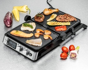 Grill Contact Rommelsbacher KG 2025, 2 suprafete reglabile, PFAS-free - Img 4