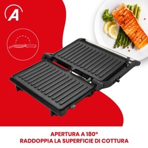 Grill Electric Ardes SFIZIO Flex 1000 W, Antiaderent, Negru - Img 2