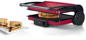 Grill Electric Bosch TCG4104, 2000 W, 3-in-1, Compact, Rosu - Img 2