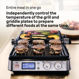 Grill Electric Braun MultiGrill 9 CG9043, 2000W, 3-in-1, Suprafata Mare - Img 4