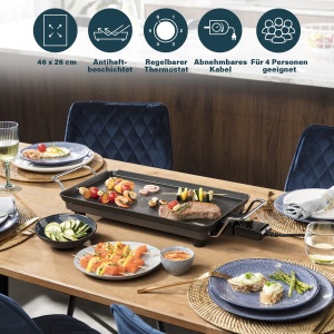 Grill electric Princess Chef Pro Classic, 2000 W, 46 x 26 cm, pentru 4 persoane - Img 4