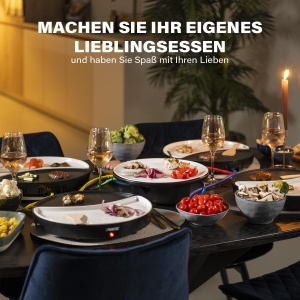 Grill electric Princess Dinner4All 103080 pentru 4 persoane, cu plite ceramice detasabile - Img 2