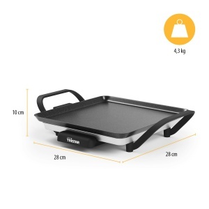 Grill electric Tristar Slim S BP-2666, suprafata de gatit 28 x 28 cm, termostat reglabil - Img 7