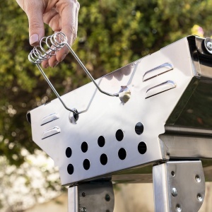 Grill portabil InnovaGoods din inox, usor de curatat, ideal pentru camping si picnic - Img 6