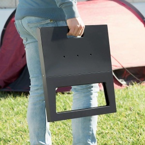 Grill portabil InnovaGoods Foldyq, din otel, compact, pliabil, pentru 2-4 persoane - Img 8