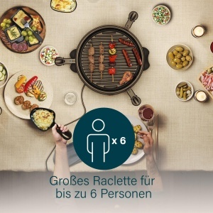 Grill Raclette Princess 162725, 2-6 persoane, 800 W, negru - Img 3