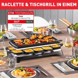 Grill Raclette Tefal Ambiance, 10 persoane, 1350W, negru, inox - Img 3
