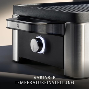 Grill Raclette WMF Lono pentru 4 Persoane, Cromargan, 870W, Antiaderent - Img 3