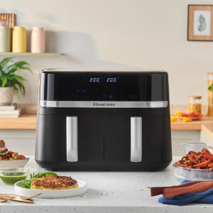 Grillplatte Dreapta Russell Hobbs SatisFry 9l, PFAS Free, Gummifue - Img 4
