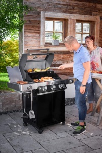 Grillplatte ROSLE VIDERO, Gusseisen, 45x24 cm, Beidseitig verwendbar - Img 5