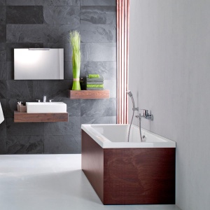 GROHE BauLoop - Baterie de baie cu o singura parghie (suprafata durabila, montare pe perete, comutare automata), crom, 23341000 - Img 2