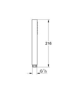 GROHE Euphoria Cube Stick 27698000 Para de dus cromata Sistem anticalcar Compatibilitate universala - Img 2