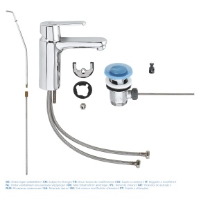 GROHE Get - Baterie lavoar monocomanda (cu economie de apa, versiune de inaltime medie, limita de cantitate variabila), crom, 23454000 - Img 5
