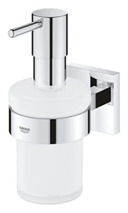 GROHE Start Cube - Dozator de sapun cu suport (capacitate 160ml, accesoriu ascuns, material: sticla/ metal), crom, 41098000 - Img 2