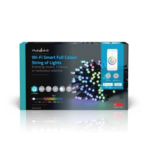 Guirlanda luminoasa decorativa Nedis WIFILX01C168, 20 m, RGB, 168 LED-uri - Img 1