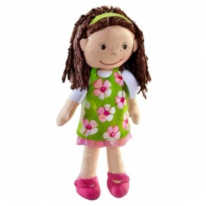 HABA Cuddly Doll Coco - Papusa moale de carpa 30 cm ideala pentru fete si baieti lavabila si usor de pus si de scos de la 15 ani - 1303666001 - Img 8