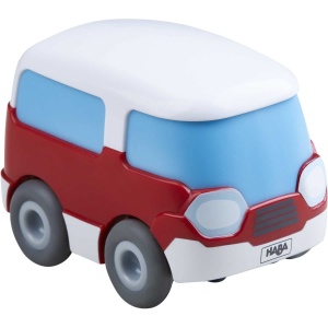 HABA Kullerbu Roter Bus 306689 Jucarie Auto pentru Copii Culoare Rosie Motor cu Impuls