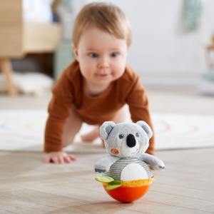 HABA Stehauffigur Koala 1306656001 Jucarie pentru Bebelusi 6 luni cu Sunete si Elemente de Motorica - Img 5
