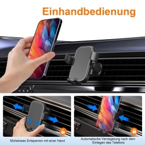 Halter auto pentru telefon GRIFEMA GD520, compatibil 4.7-7 inch, rotatie 360 - Img 2