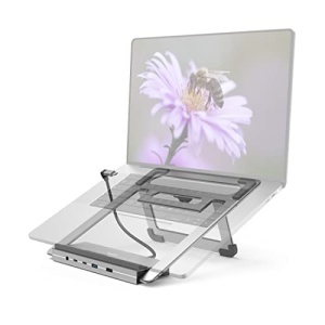 Hama USB-C Hub Docking Station 12in1 Laptop Stand Gri Aluminiu - Img 17