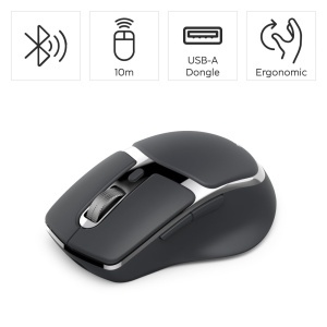 Hama WM-800 Mouse Wireless Multi-Device Negru BluetoothFunk 8 Butoane - Img 2