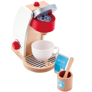 Hape E3146 Masina de cafea pentru copii Alb-Negru din lemn - Img 4