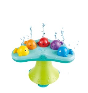 Hape Jucarie de Baie Musicala - Balene cu 5 Melodii si Efect de Apa Fixare cu Ventuze