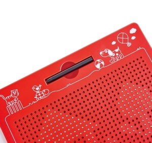 Hape Magnetische Zeichentafel Tabla Magnetica pentru Copii 280x255x12 mm Rosu - Img 2