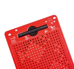 Hape Mini Tablita Magnetica Rosie pentru Copii Joc Creativ de Calatorie - Img 4