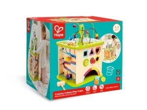 Hape Motorikwurfel Kleine Tierchen Joc Montessori din Lemn pentru Copii 1 ani - Img 8