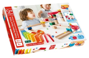 Hape Murmelbahn Set din Lemn cu Domino Piste Duble pentru Copii 3 Ani - Img 7