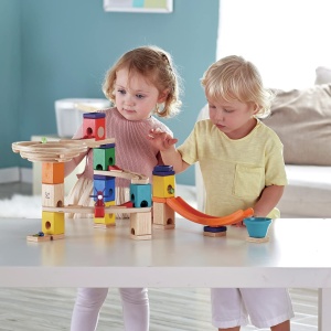 Hape Quadrilla Mega Skatepark Accesoriu pentru Piste de Bile Set Creativ din Lemn - Img 2