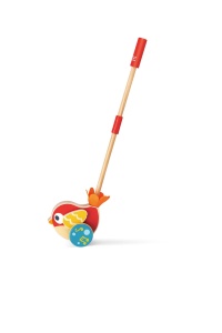 Hape Schiebevogel Lilly von Hape | Pasare mica de alunecare din lemn, jucarie pentru copii mici cu tija detasabila