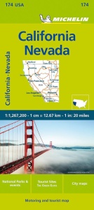 Harta Michelin Californien Nevada, 11.267.200, detaliata, robusta