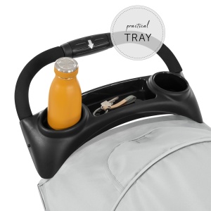 hauck Buggy Citi Neo 3 cu suport pentru pahare pliabil mic cu o singura mana pentru copii de la nastere pana la 22 kg cu functie de inclinare geanta i - Img 3