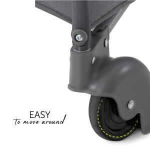 hauck Pat de calatorie pentru copii Sleep N Play Center cu atasament pentru nou-nascuti, covoras de infasat, landou, role, alunecare, pliabil mic, patut de calatorie pentru bebelusi Copil mic de la nastere pana la 15 kg (piatra) - Img 5