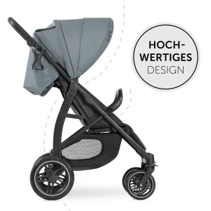 hauck Rapid 4D Jungle Green - Carucior pentru copii cu functie de inclinare de la nastere pana la 22 kg - Protectie UV 50 - Pliabil mic - Glisor regla - Img 2
