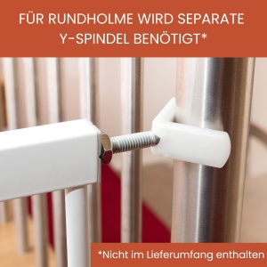 hauck Stop N Safe 2 Gri Protectie pentru Usi si Scari 96-101 cm Fara Gauri - Img 6