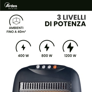 Heater Electric Ardes Halo 12 AR454B, 1200 W, 3 Trepte, 40 m - Img 5