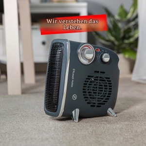 Heater electric Russell Hobbs RHRETHFH1001G, 1800 W, gri, cu termostat ajustabil - Img 6