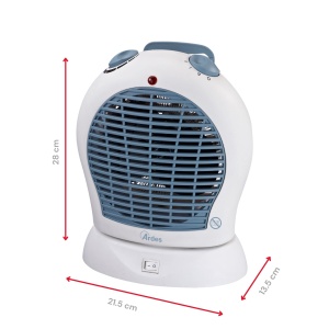 Heizlufter electric ARDES AR4F03O, 2000 W, cu termostat, portabil - Img 2