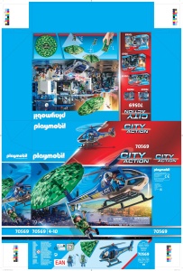 Helicopter de Politie PLAYMOBIL 70569 cu 19 piese, pentru copii de la 4 ani - Img 10