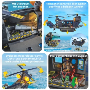 Helicopter de Salvare PLAYMOBIL 71149 cu Lumini si Sunete, 117 Piese - Img 4