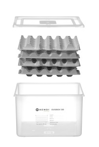 Hendi OVOBOX 120 GN23 Container pentru 120 Oua Transparent - Img 9