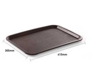 HENDI Serviertablett 305x415 mm Polypropylen Rezistent la Temperatura Pana la 80degC Maro - Img 2