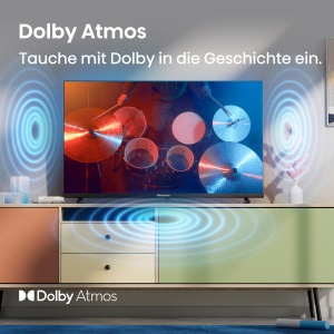 Hisense 40A5Q Fehrnseher, 40 Zoll, 2K QLED, Smart TV, Mod joc, Mod sport AI, Dolby Atmos, Dolby MS12, DTS X, HDR10, HLG, Full HD, Contrast ridicat, Rauschunterdruckung [2025] - Img 5